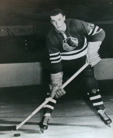 Ed Litzenberger with the Chicago Black Hawks. Ed Litzenberger with the Chicago Black Hawks.